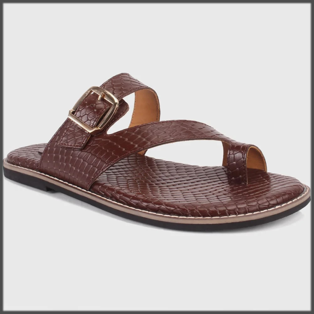 summer leather chappal for men