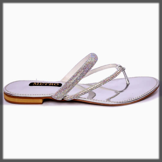 silver summer sandals