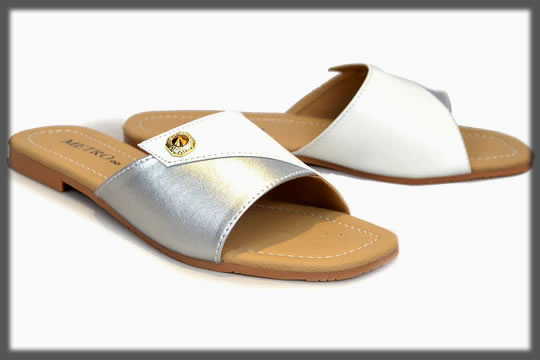 silver summer sandles for women