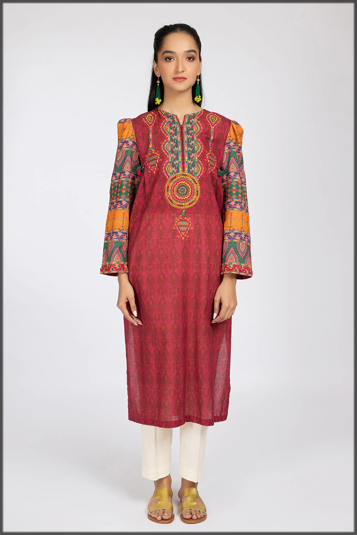 1pc winter khaddar dress