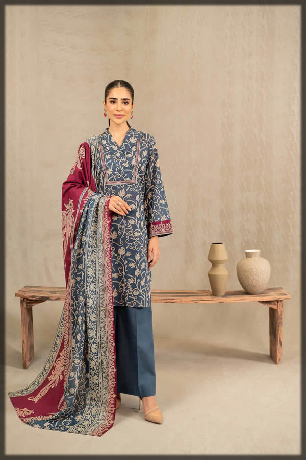 NL 3 pc khaddar suits