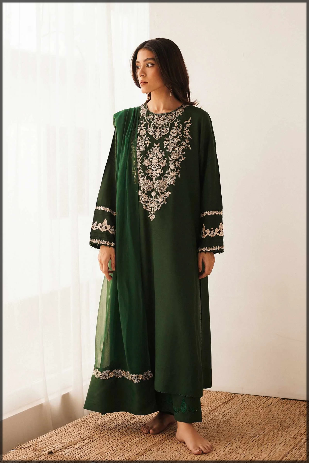 green winter festive collection
