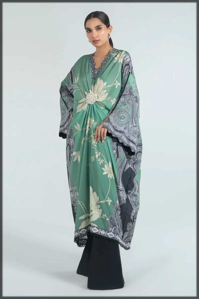 winter silk tunic for women