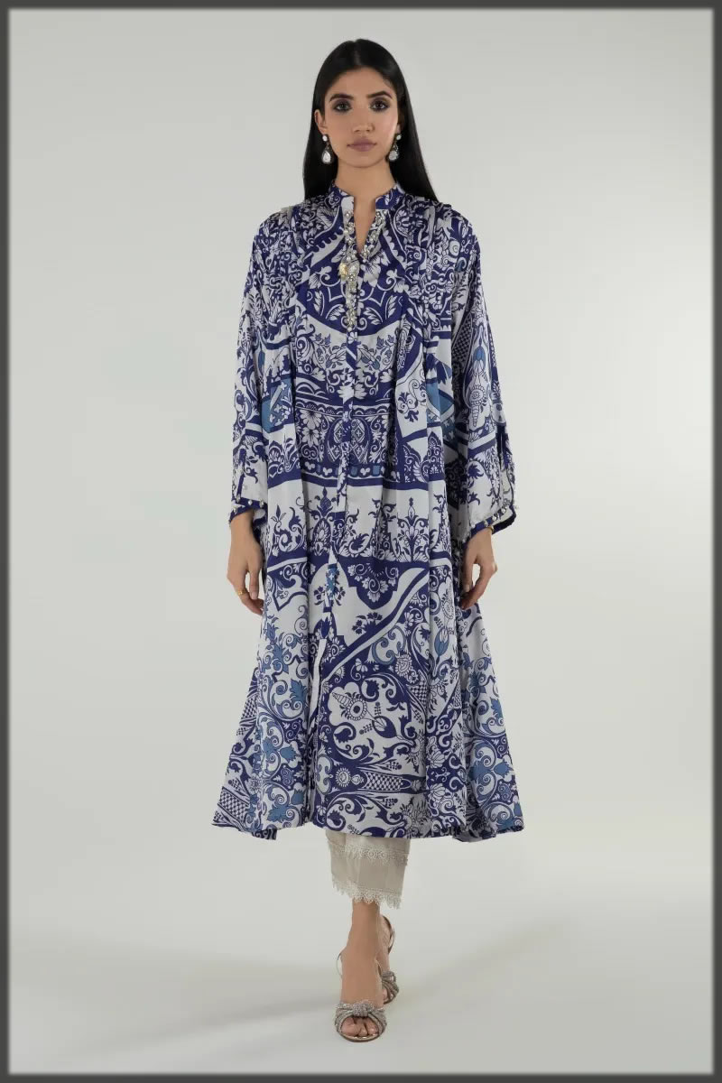 winter silk tunic for women