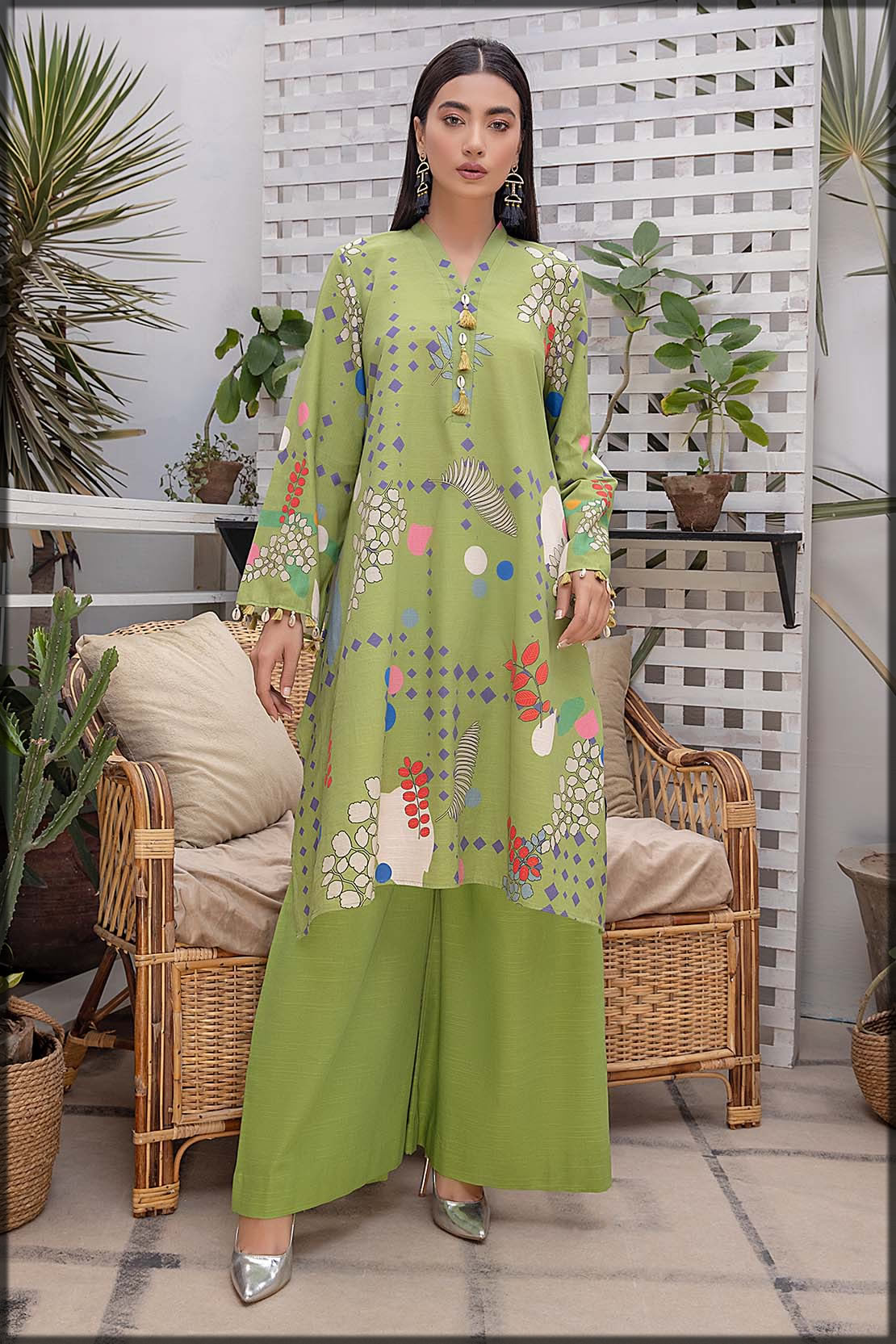 2pc kaddar suit for women by so kamal