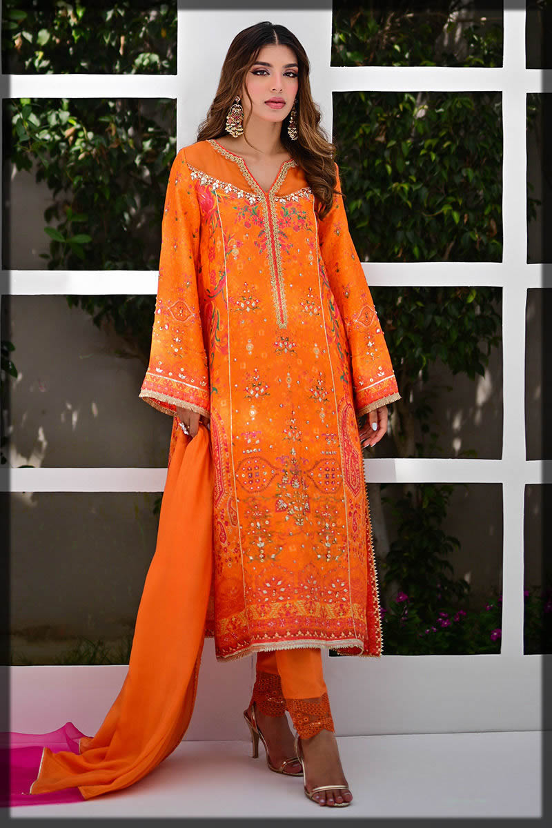 silk Pret dresses by ansab jahangir