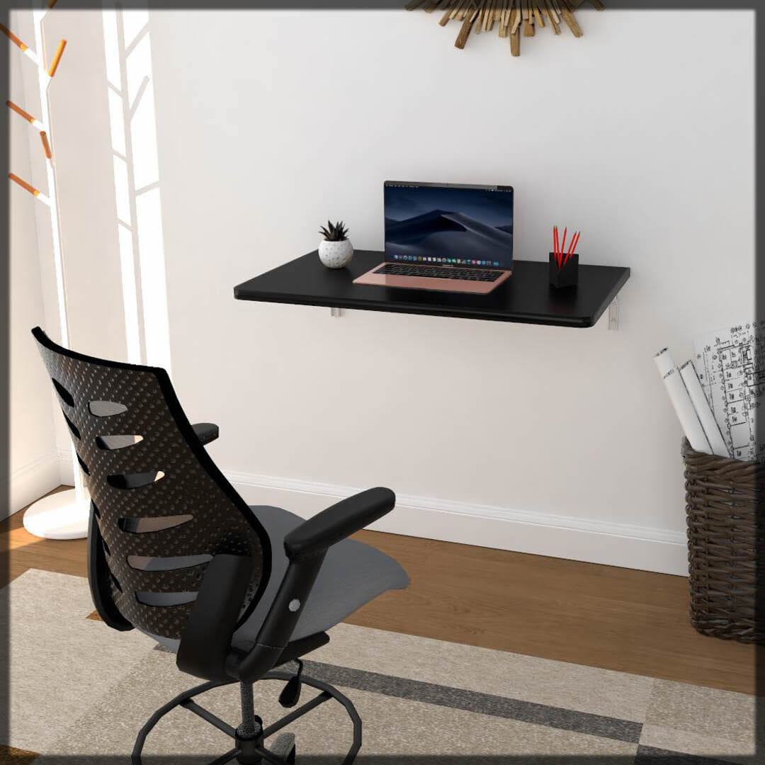wall mounted computer tables idea for study