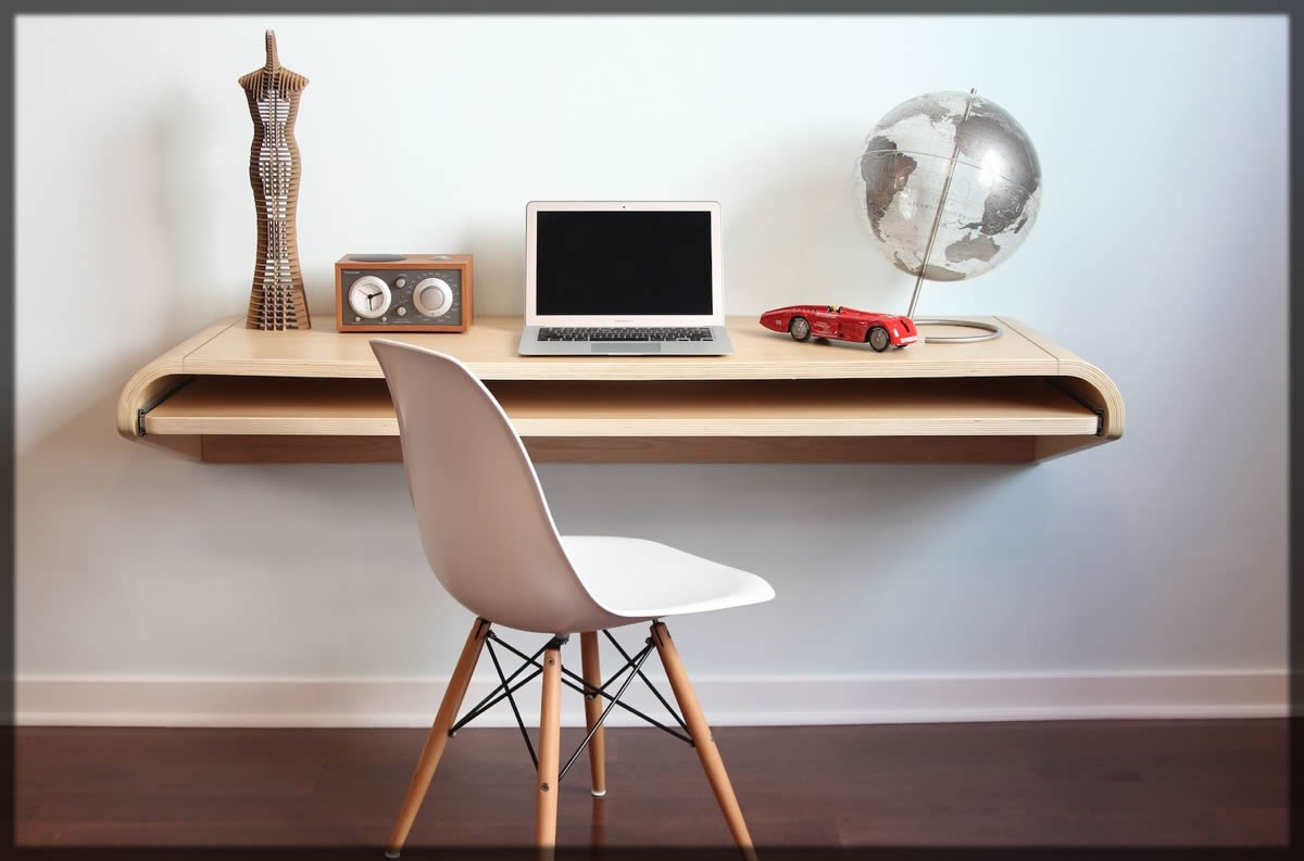 wooden home office tables