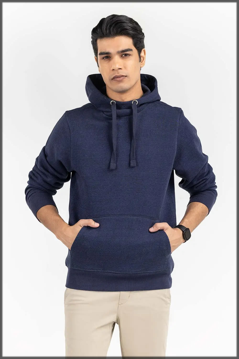 blue winter hoodie