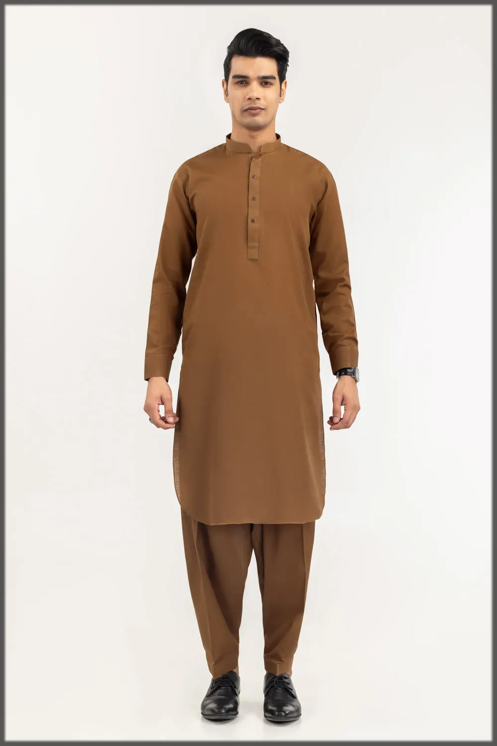 bright khaddar suit for men