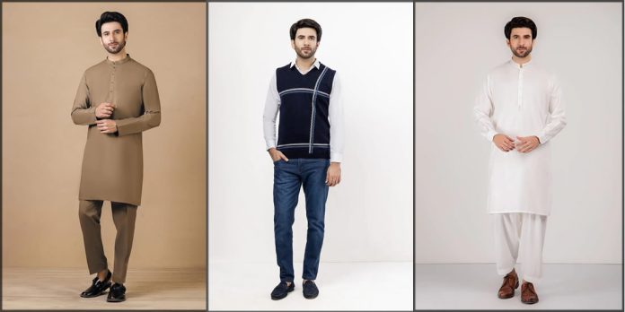 latest and classy bonanza satrangi men winter collection