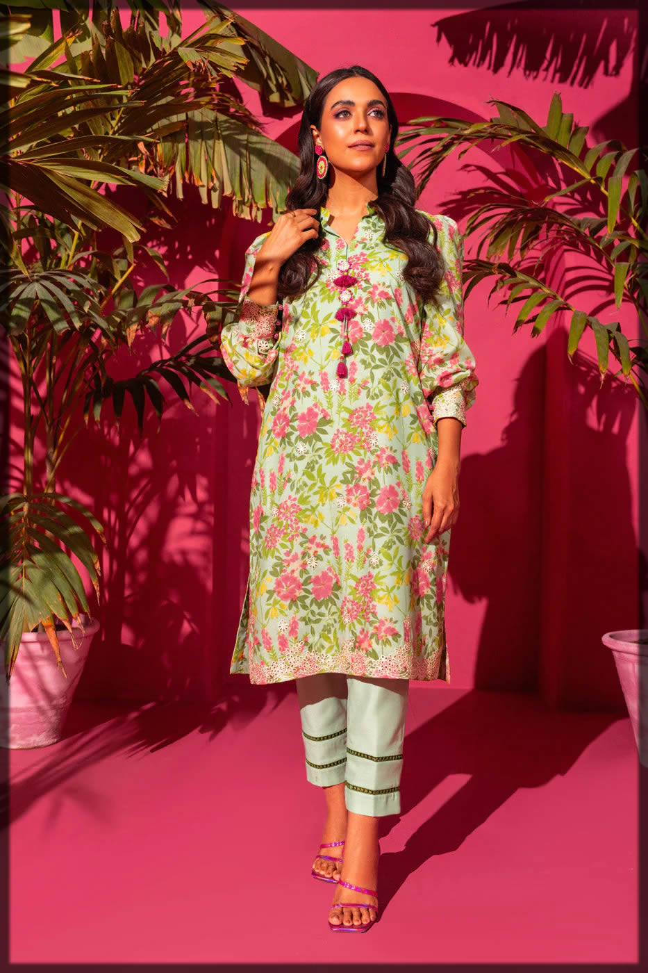 alkaram 2pcs embroidered dresses
