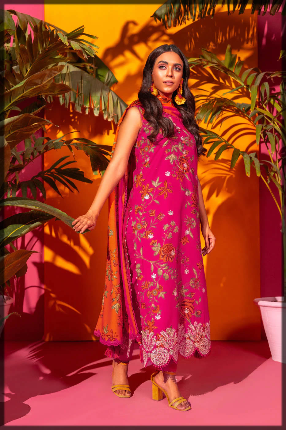 alkaram 3pcs embroidered dresses