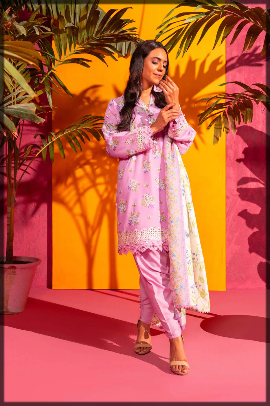 alkaram 3pcs embroidered dresses