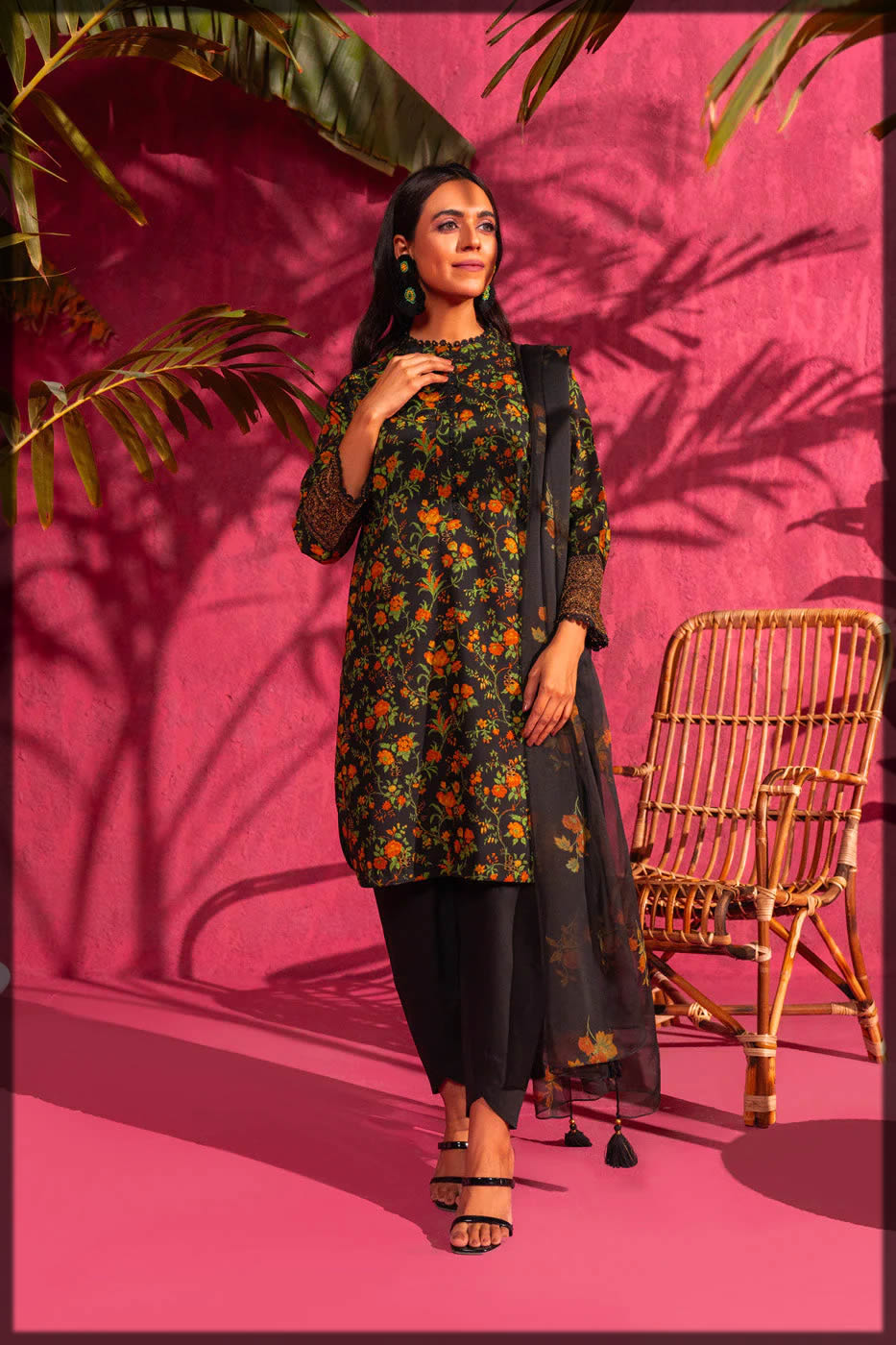 alkaram 3pcs embroidered dresses
