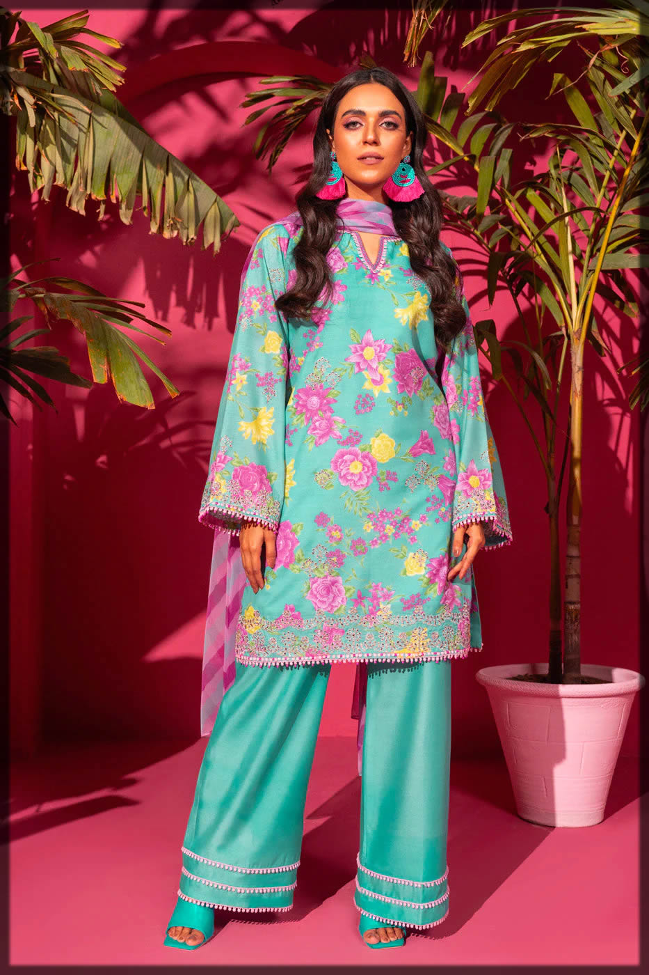 alkaram 3pcs embroidered dresses