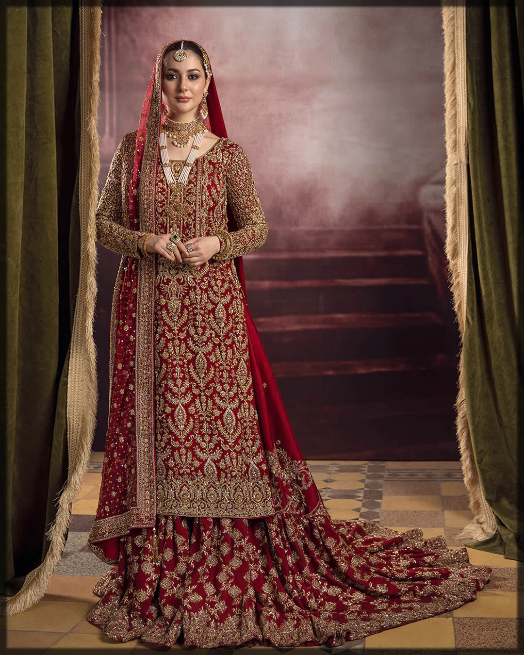 Faiza saqlain bridal dresses ft Hania amir