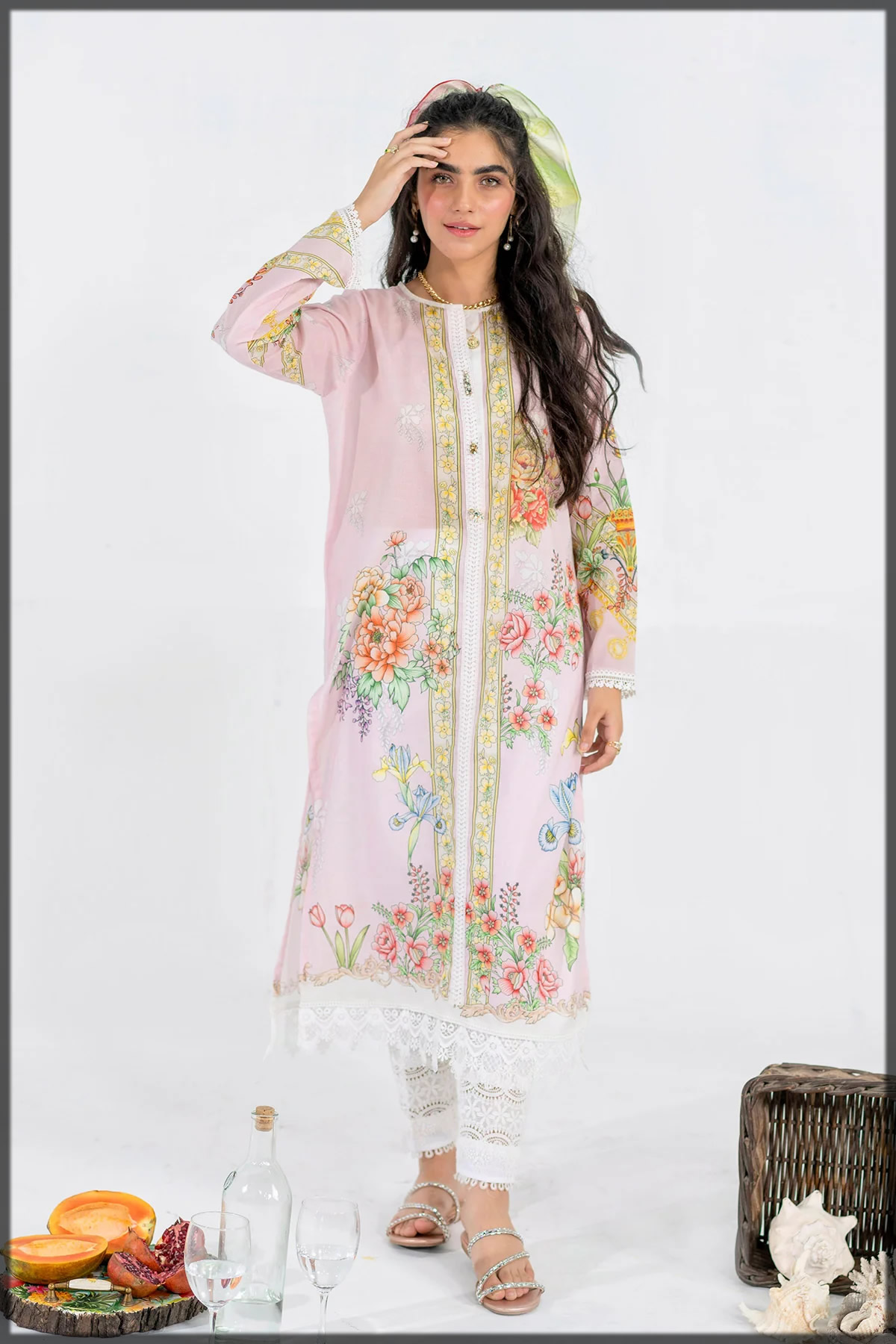 Ammara khan floral dresses collection