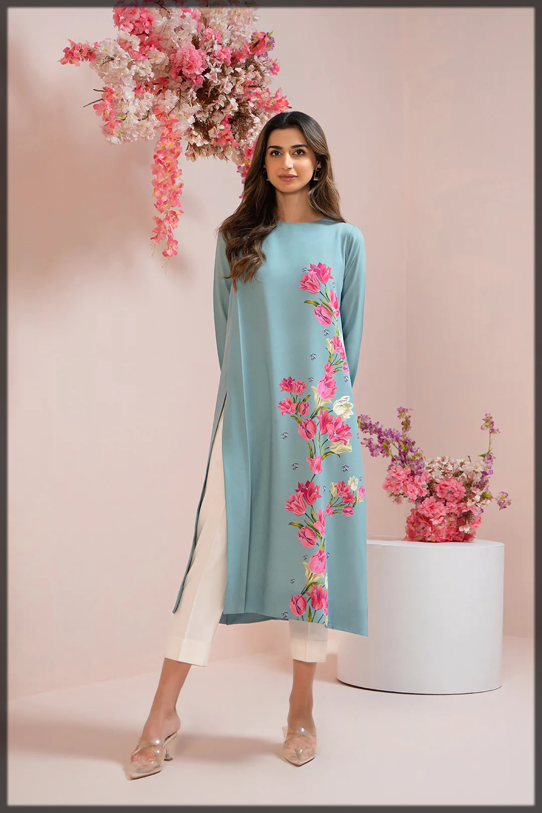 Lulusar Pakistani floral dresses