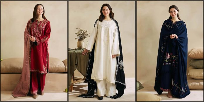 Zara shahjahan winter attires