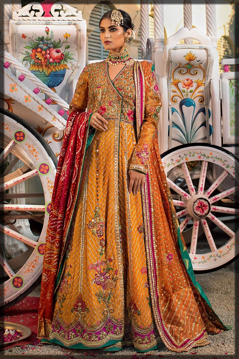 sheeba kapadia bridal mehndi dress