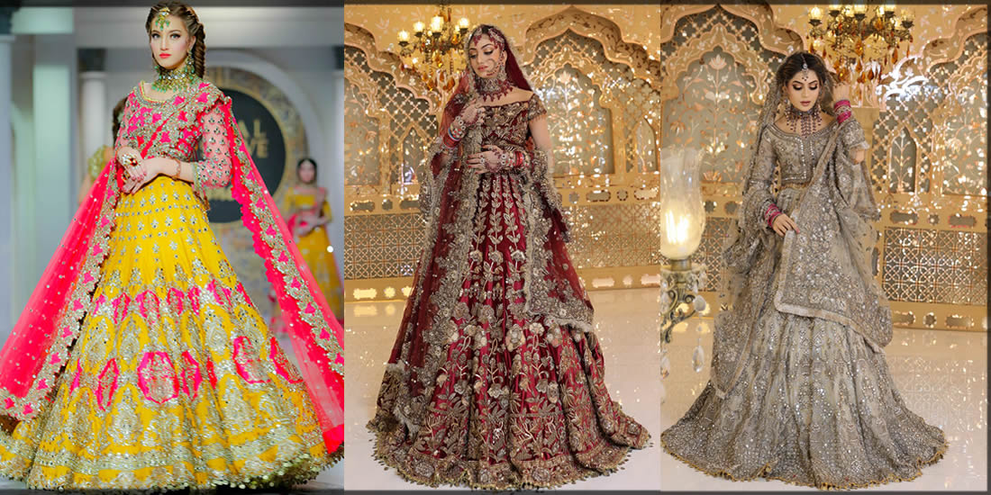 Latest Kashees Bridal Collection 2024 Mehndi, Barat and Reception Dresses