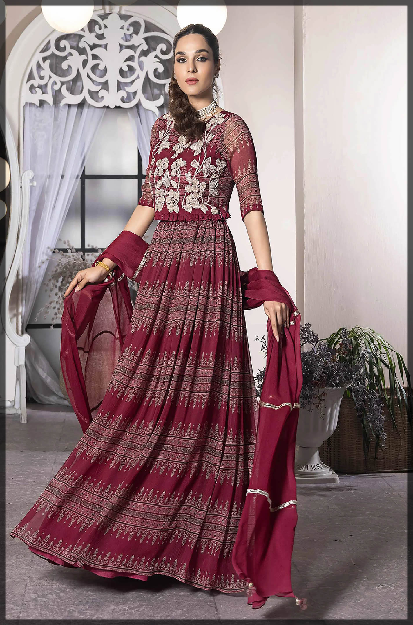 nishat lehenga dresses collection