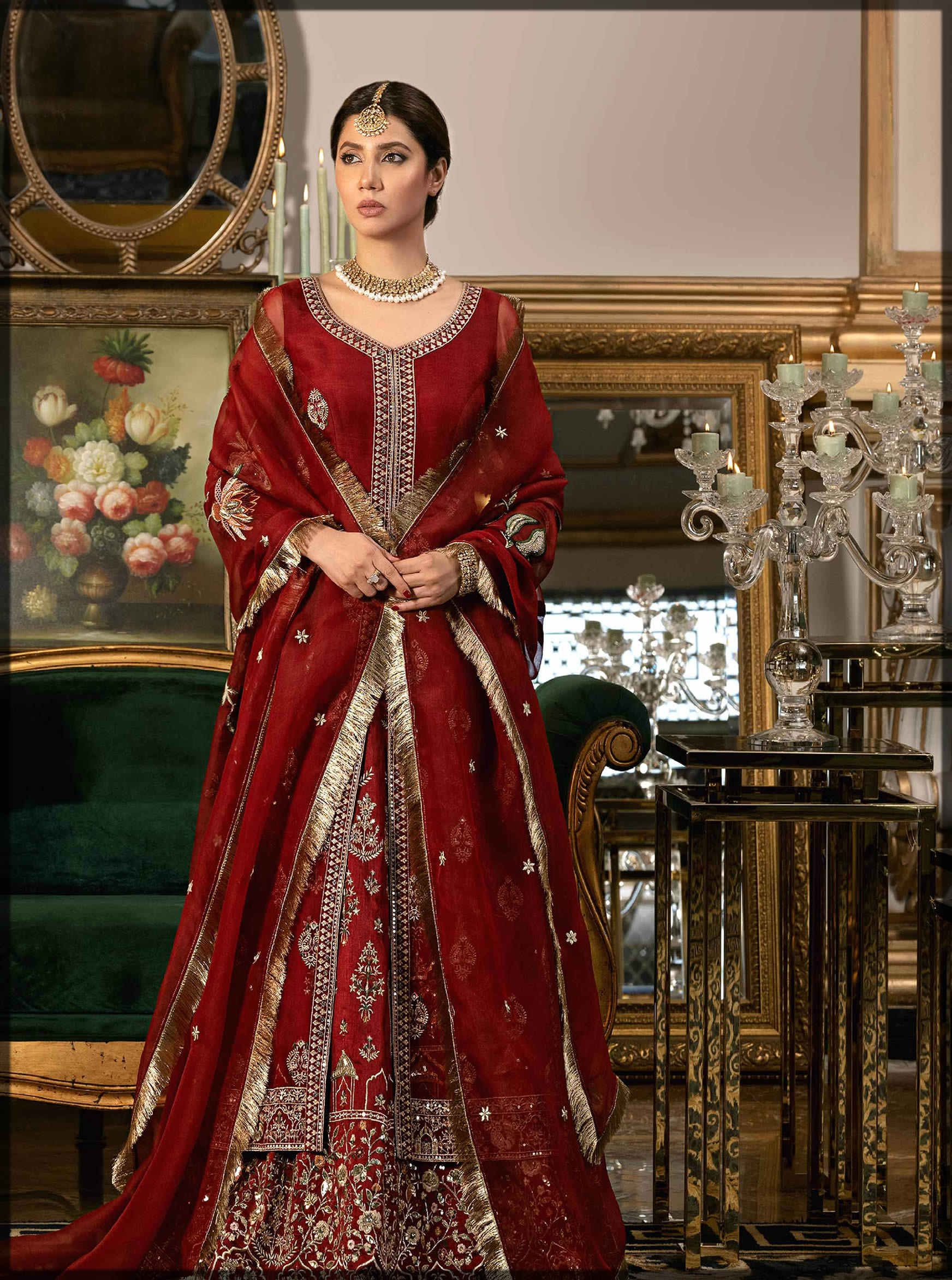 nishat lehenga dresses collection