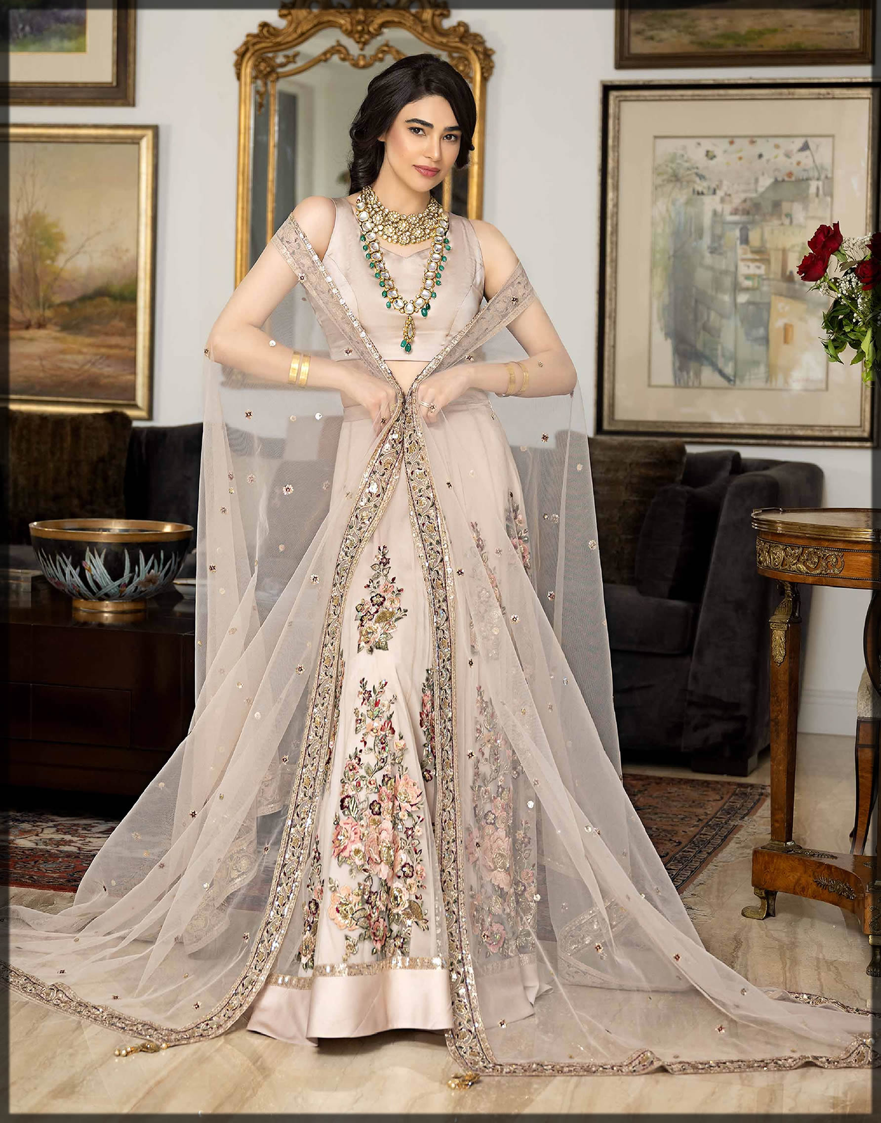 nishat lehenga dresses collection