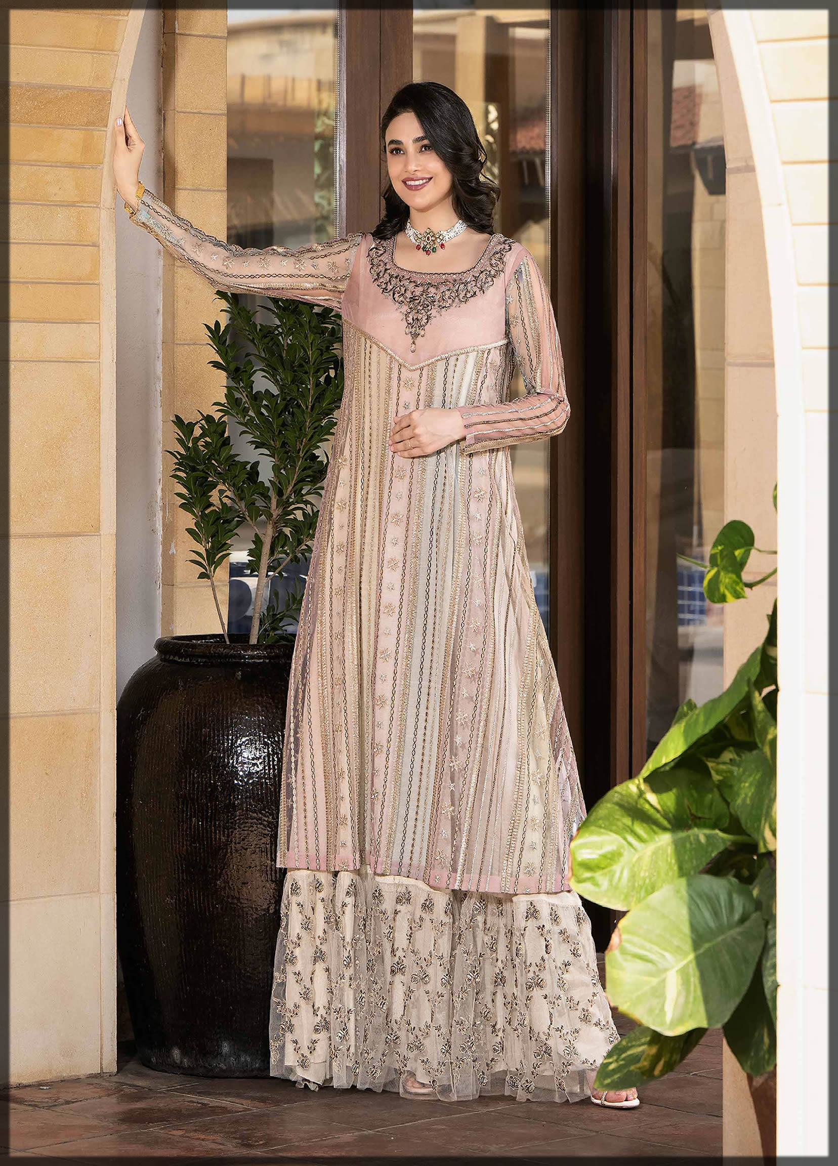 nishat lehenga dresses collection