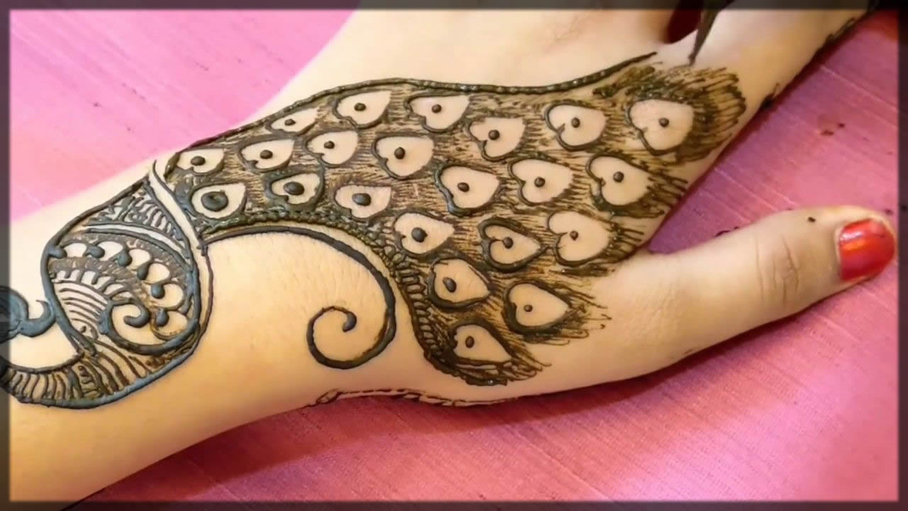 peacock mehandi designs