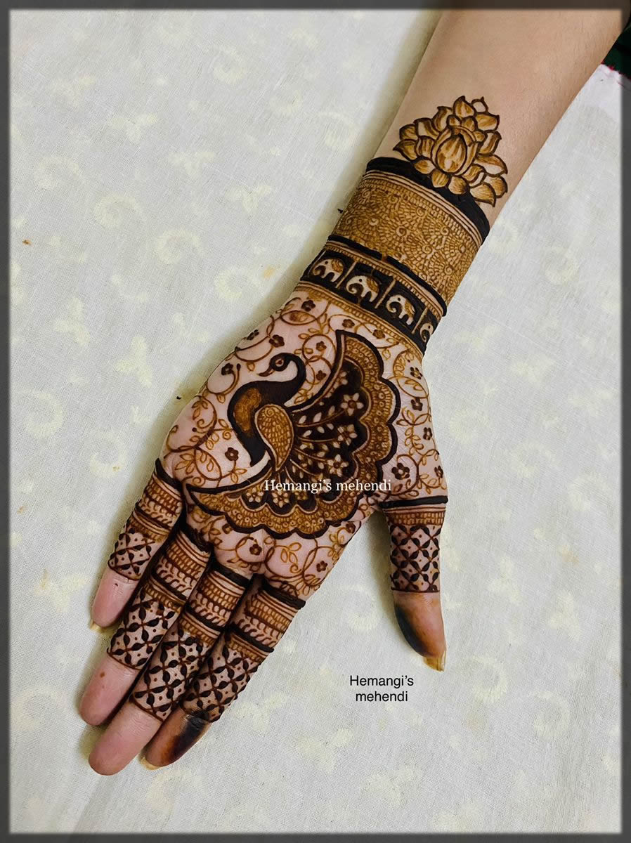peacock mehendi