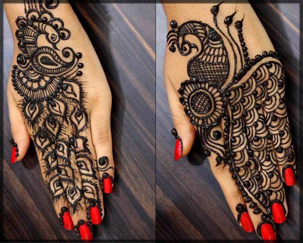 peacock mehendi design