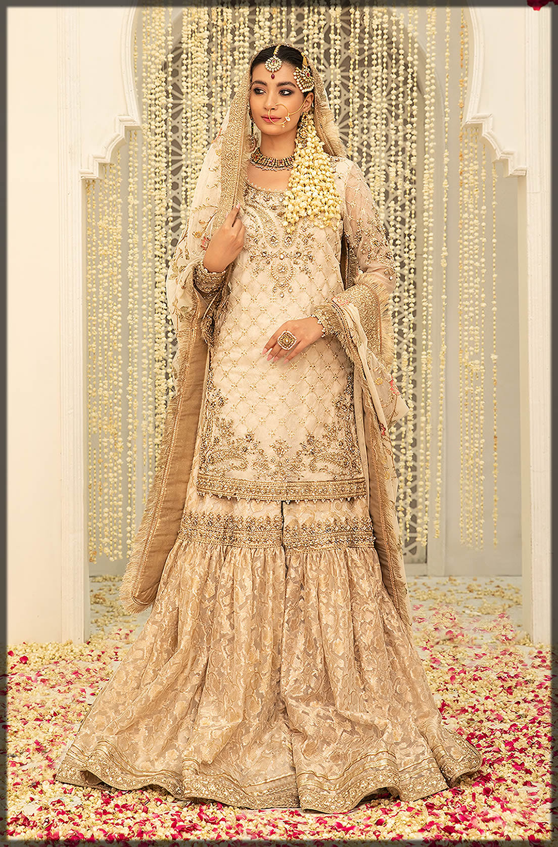 stylish gharara for nikkah brides